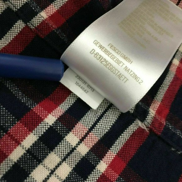 Fossil Mens M Plaid Button Down Shirt Long Sleeve Cotton - Picture 9 of 9